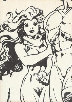 1989 Comic Images Excalibur #37 Saturnyne Back
