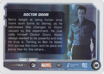 2005 Cards Inc. Fantastic Four Movie Celz #38 Doctor Doom Back