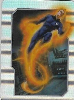 2005 Cards Inc. Fantastic Four Movie Celz - Holo-Celz #07 Human Torch Front
