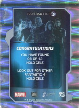 2005 Cards Inc. Fantastic Four Movie Celz - Holo-Celz #08 The Thing Back