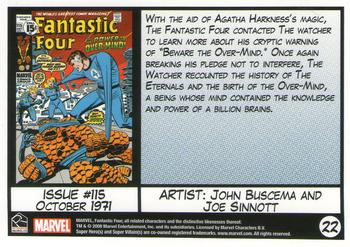 2008 Rittenhouse Fantastic Four Archives #22 Issue #115 - October 1971 Back