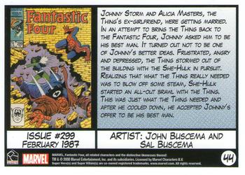2008 Rittenhouse Fantastic Four Archives #44 Issue #299 - February 1987 Back