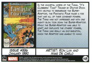 2008 Rittenhouse Fantastic Four Archives #48 Issue #336 - January 1990 Back
