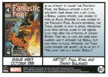 2008 Rittenhouse Fantastic Four Archives #50 Issue #357 - October 1991 Back