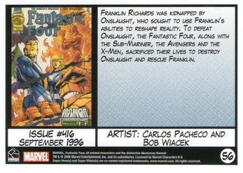 2008 Rittenhouse Fantastic Four Archives #56 Issue #416 - September 1996 Back