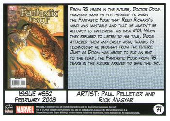 2008 Rittenhouse Fantastic Four Archives #71 Issue #552 - February 2008 Back