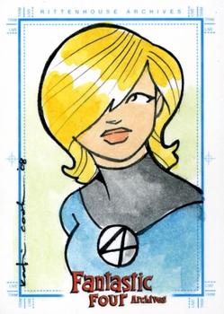 2008 Rittenhouse Fantastic Four Archives - SketchaFEX Color #NNO Katie Cook Front