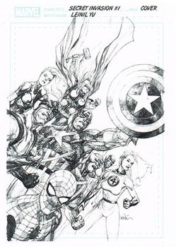 2011 Rittenhouse Marvel Universe - Artist Draft #AD8 Secret Invasion #1 Front