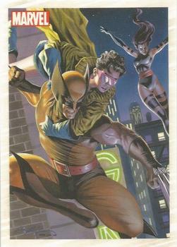2011 Rittenhouse Marvel Universe - Marvel Originals #MO6 Wolverine, Jubilee and Psylocke Front