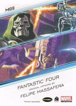 2011 Rittenhouse Marvel Universe - Marvel Originals #MO8 Fantastic Four [Dr. Doom] Back