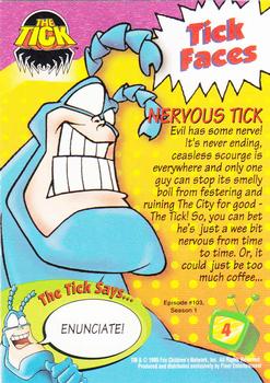 1995 Fleer Fox Kids Network #4 Nervous Tick Back
