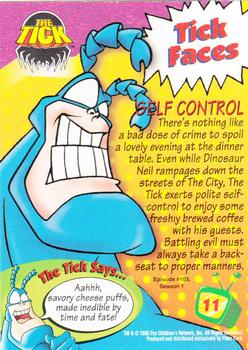 1995 Fleer Fox Kids Network #11 Self Control Back