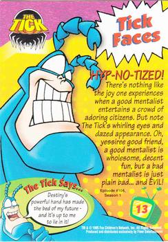 1995 Fleer Fox Kids Network #13 Hyp-No-Tized! Back