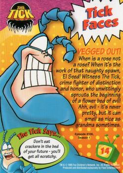 1995 Fleer Fox Kids Network #14 Vegged Out! Back