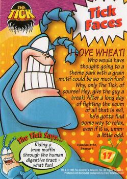 1995 Fleer Fox Kids Network #17 I Love Wheat! Back