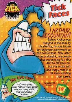 1995 Fleer Fox Kids Network #19 I Arthur, Accountant Back