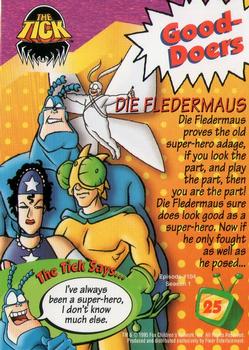 1995 Fleer Fox Kids Network #25 Die Fledermaus Back