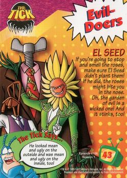 1995 Fleer Fox Kids Network #43 El Seed Back