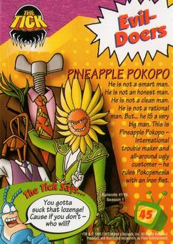1995 Fleer Fox Kids Network #45 Pineapple Pokopo Back