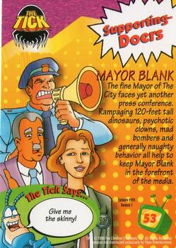 1995 Fleer Fox Kids Network #53 Mayor Blank Back