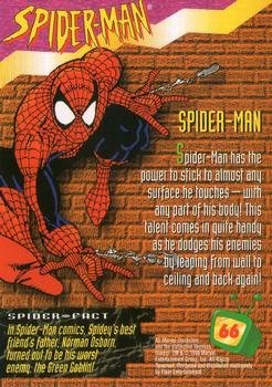 1995 Fleer Fox Kids Network #66 Spider-Man Back