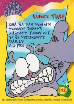 1995 Fleer Fox Kids Network #113 Lunch Time! Back