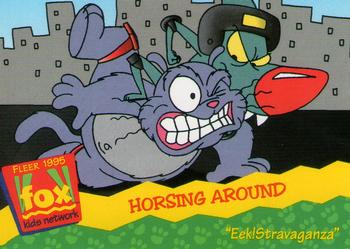1995 Fleer Fox Kids Network #116 Horsing Around Front