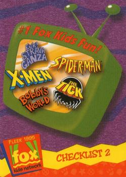1995 Fleer Fox Kids Network #150 Checklist 2 Front