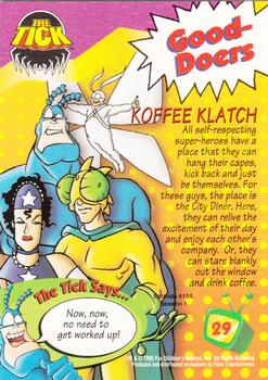 1995 Ultra Fox Kids Network #29 Koffee Klatch Back