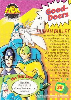 1995 Ultra Fox Kids Network #30 Human Bullet Back