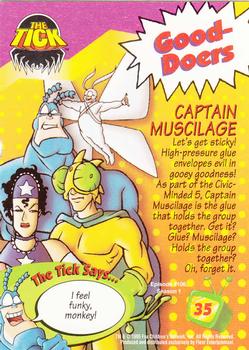 1995 Ultra Fox Kids Network #35 Captain Muscilage Back