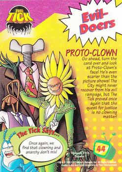 1995 Ultra Fox Kids Network #44 Proto-Clown Back