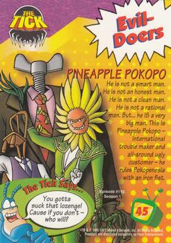 1995 Ultra Fox Kids Network #45 Pineapple Pokopo Back
