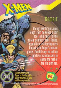 1995 Ultra Fox Kids Network #96 Gambit Back