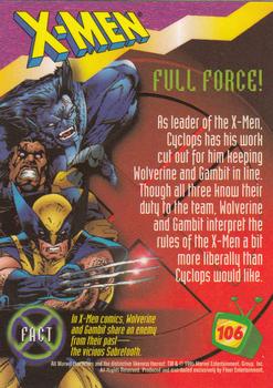 1995 Ultra Fox Kids Network #106 Full Force! Back