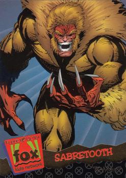 1995 Ultra Fox Kids Network #107 Sabretooth Front