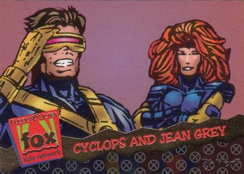 1995 Ultra Fox Kids Network #110 Cyclops and Jean Grey Front