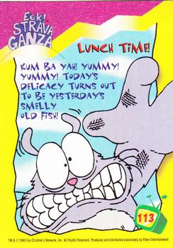 1995 Ultra Fox Kids Network #113 Lunch Time! Back