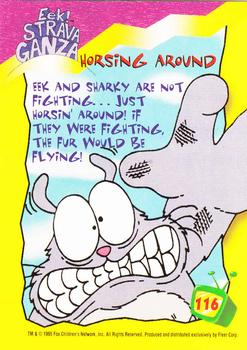 1995 Ultra Fox Kids Network #116 Horsing Around Back