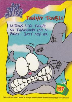 1995 Ultra Fox Kids Network #127 Tummy Trouble Back