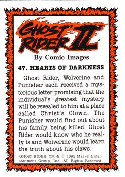 1992 Comic Images Ghost Rider II #47 Hearts of Darkness Back