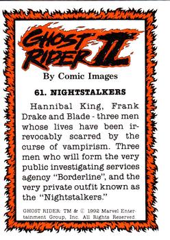 1992 Comic Images Ghost Rider II #61 Nightstalkers Back