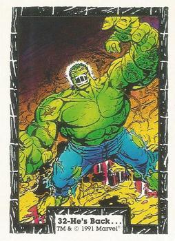 1991 Comic Images The Incredible Hulk #32 He's Back... Front