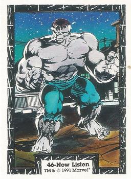 1991 Comic Images The Incredible Hulk #46 Now Listen Front