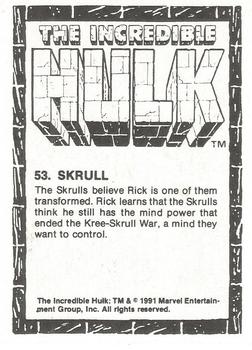 1991 Comic Images The Incredible Hulk #53 Skrull Back