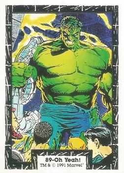 1991 Comic Images The Incredible Hulk #89 Oh Yeah! Front