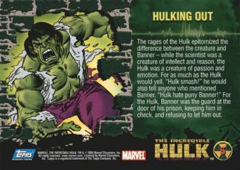 THE ART OF THE INCREDIBLE HULK Complete Card Set MARVEL COMICS Topps/2003 