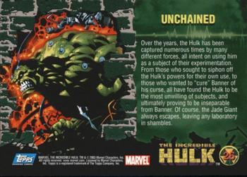 2003 Topps The Incredible Hulk #26 Unchained Back