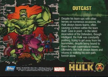 2003 Topps The Incredible Hulk #33 Outcast Back