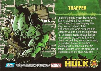 2003 Topps The Incredible Hulk #38 Trapped Back